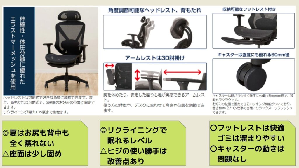 ニトリ リクライニングワークチェア フォリストＢＫ - 椅子/チェア