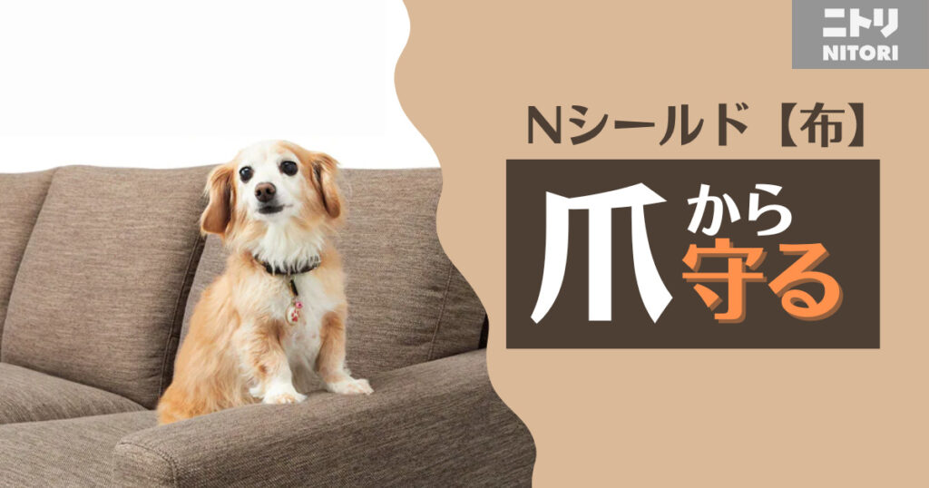 ペットの爪とぎ対策【ニトリ ソファー CA2 Nシールド】いらない